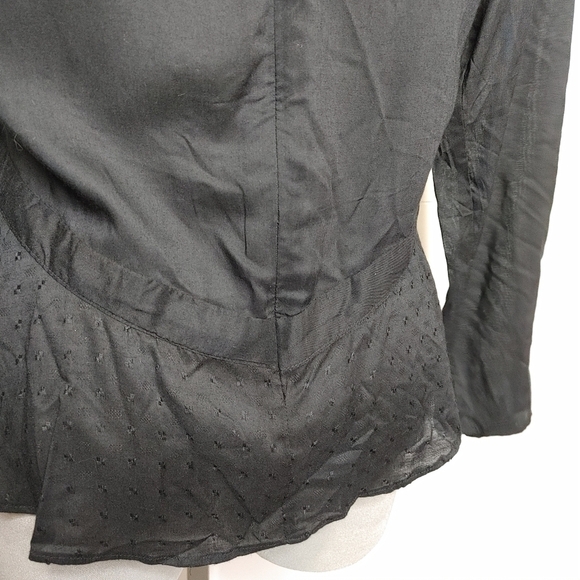 DRA ruffle embroidered blouse size M - Picture 5 of 11
